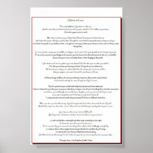 Poster Gibran no amor