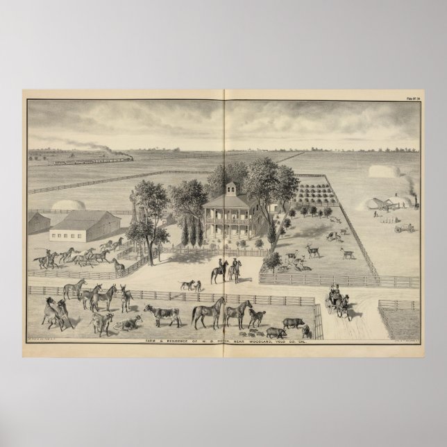 Poster Gibson fazenda, Woodland (Frente)