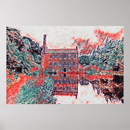 Poster Gibson Mill, Hardcastle Crags Arte Impressionista