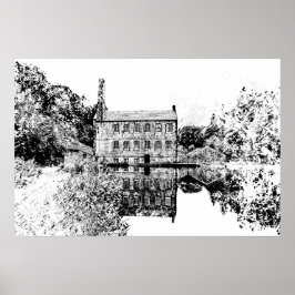 Poster Gibson Mill, Hardcastle Crags Obra de arte em carv