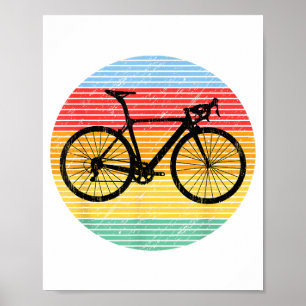 Poster Gift da bicicleta de bicicleta Funny Road Bike Rac