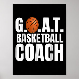 Poster Gift do treinador de basquetebol