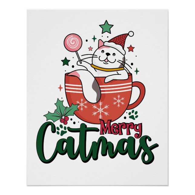Pôster Gift Feliz Gift Catmas (Frente)