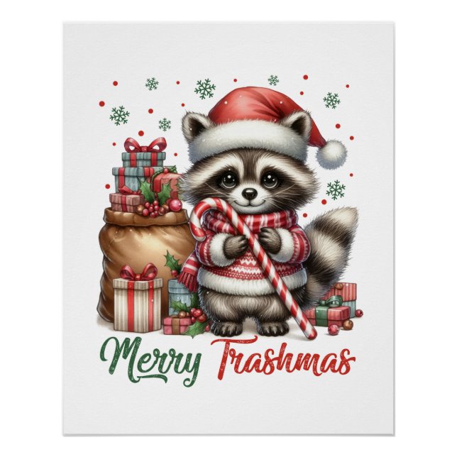 Pôster Gift Feliz Trashmas (Frente)