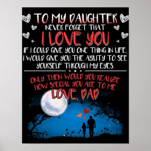 Poster Gift For My Daughter, To My Daughter Best Gift,