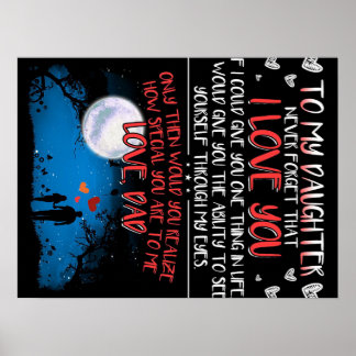 Poster Gift For My Daughter, To My Daughter Best Gift,