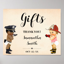 Poster Gifts Little Recruit on the Way Baby Shower Sign