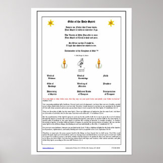 Poster Gifts of the Holy Spirit