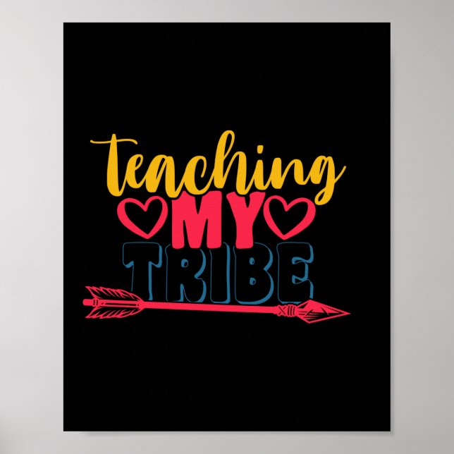 Poster Gifts Teacher | Teaching My Tribe (Frente)