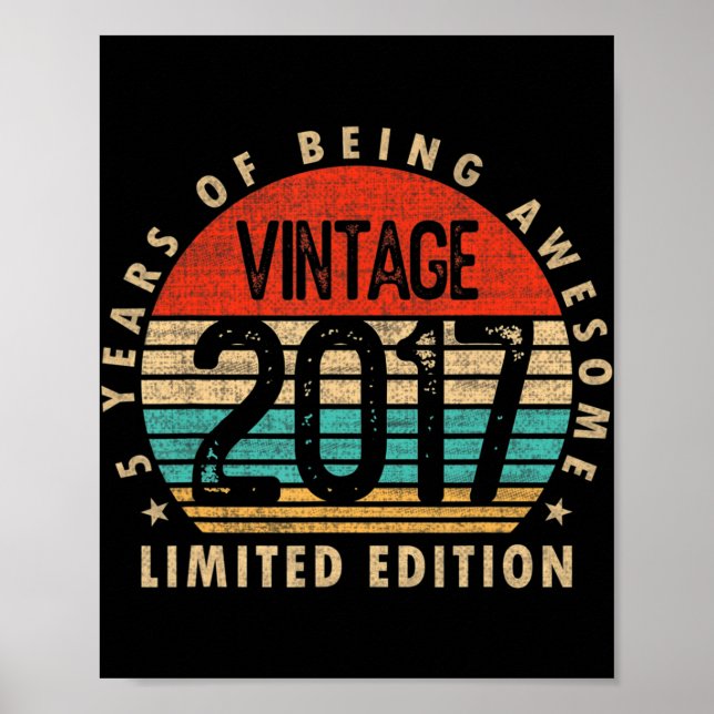 Poster Gifts Vintage 2017 Limited Edition 5 (Frente)