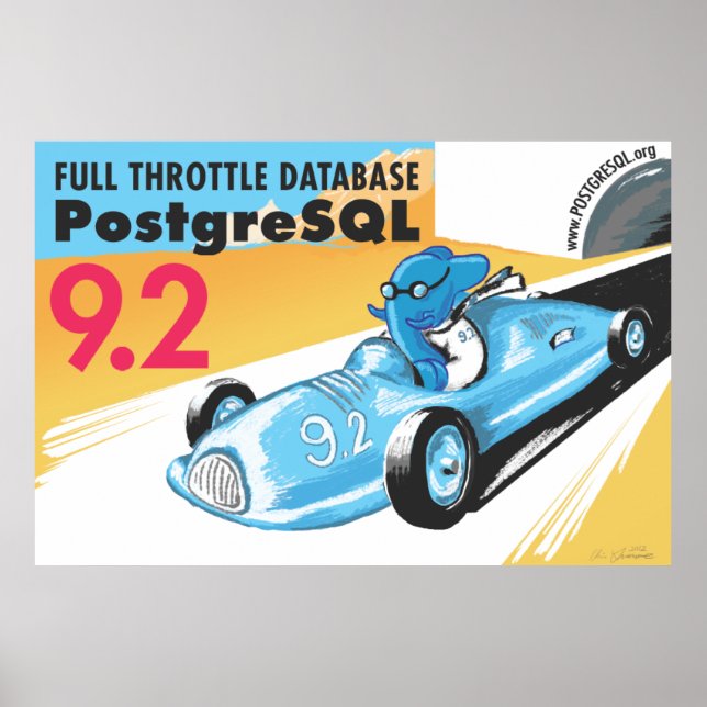 Poster gigante PostgreSQL 9.2 (Frente)