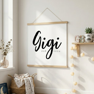 Poster Gigi Atemporal EST Ano Família Elegante Letra