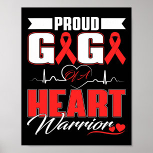 Poster Gigi De Um Guerreiro Cardíaco Sensibilização Mo