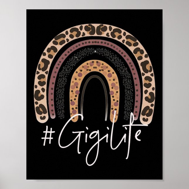 Poster Gigi Life Avó Cheetah Leopardo Natal (Frente)
