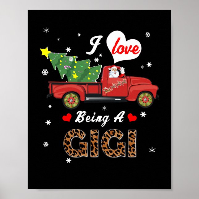 Poster Gigi Lover | Eu Adoro Ser Uma Árvore De Natal Gigi (Frente)