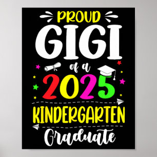 Poster Gigi Orgulhoso De Um Cl Do Formando De Jardim De I