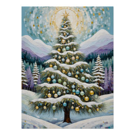 Pôster Gilded Evergreen