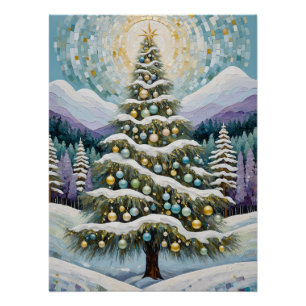 Pôster Gilded Evergreen