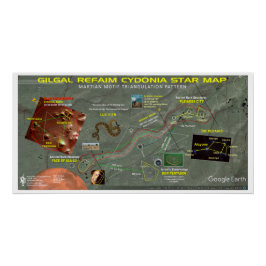 Pôster Gilgal Refaim - Mapa das Estrelas da Cydonia
