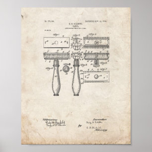 Poster Gillette Razor Patent - Olho Antigo
