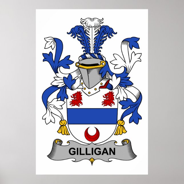 Pôster Gilligan Family Crest (Frente)