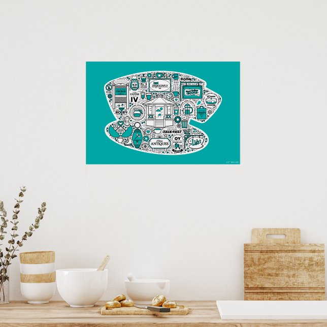 Poster Gilmore Girls Doodle Art (Cozinha)