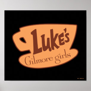 Poster Gilmore Girls Logotipo do restaurante Luke