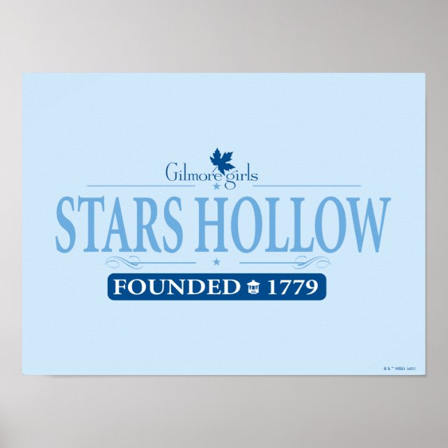 Poster Gilmore Girls | Logotipo Hollow Stars (Frente)