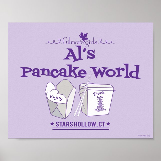 Poster Gilmore Girls | Mundo de Pancake de Al (Frente)