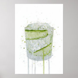 Poster Gin & Tonic 'Cucumber' 
