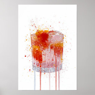 Poster Gin & Tonic 'Pink Grapefruit'