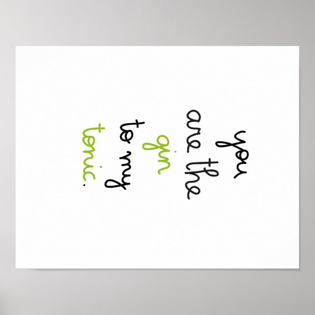 Poster Gin & Tônico (Frente)