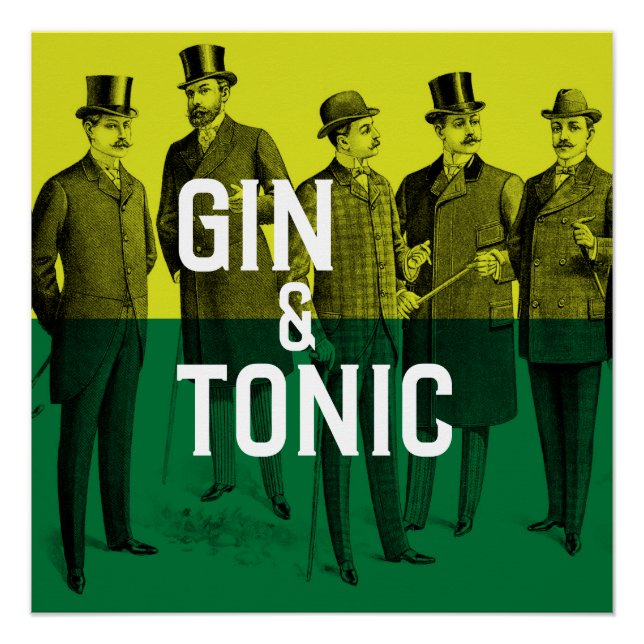 Pôster Gin & Tônico (Frente)