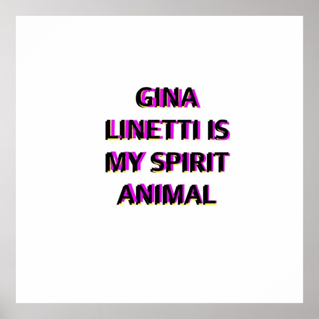 Poster Gina Linetti Brooklyn 99 Animal espirituoso (Frente)