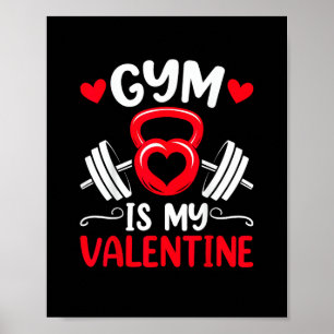 Poster Ginásio É Meu Coração De Valentino Treino De Fitne
