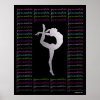Ginástica Artística Tipografia Colorida
