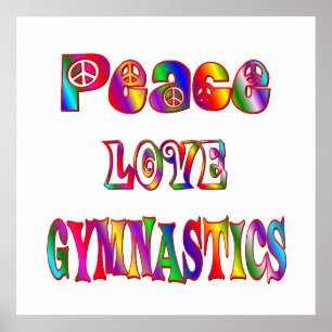 Pôster Ginástica do amor da paz