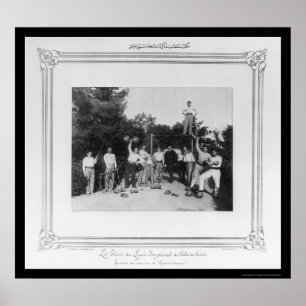 Poster Ginástica em Istambul, Turquia 1885
