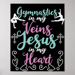 Poster Ginástica Em Minhas Veias Jesus Em Meu Ginasta De
