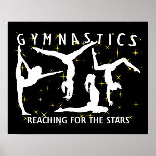 Poster Ginástica que alcança para as estrelas