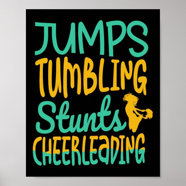 Poster Ginástica Tumbling Jumbs Cheerleeading Cheer Cheer (Frente)