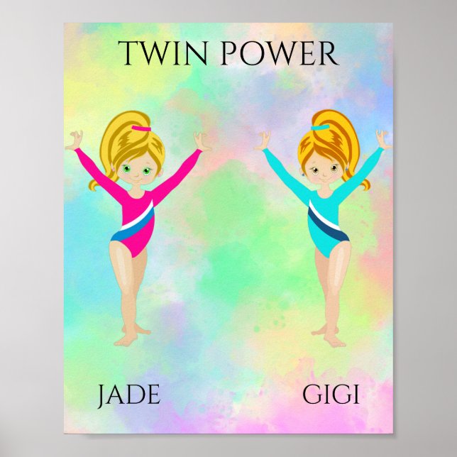 POSTER GINÁSTICA "TWIN POWER" (Frente)