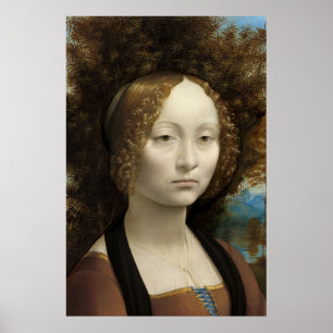 Poster Ginevra de' Benci por Leonardo Da Vinci