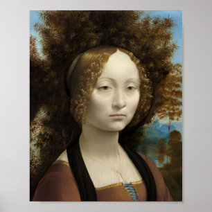 Poster Ginevra de' Benci por Leonardo Da Vinci