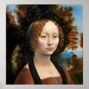 Poster GINEVRA por LEONARDO DA VINCI 1474