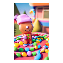 Gingerbird Boy faz bem - Ken Gage Art