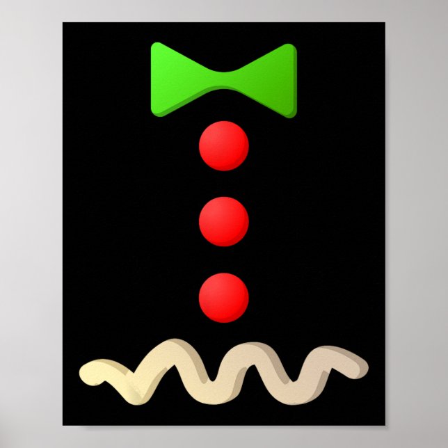 Poster Gingerbird Man Costume Halloween (Frente)