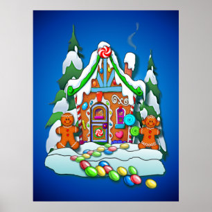 POSTER GINGERBREAD HOUVE, DE SHARON SHARPE