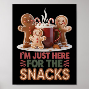 Poster Gingerbread Lanches de Férias Engraçado Natal