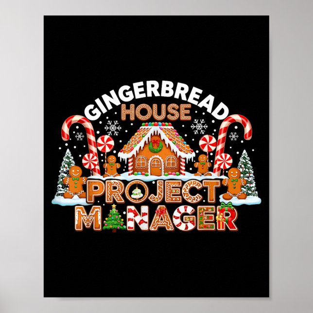 Poster Gingerbread Man Costume, Gingerbread House Project (Frente)